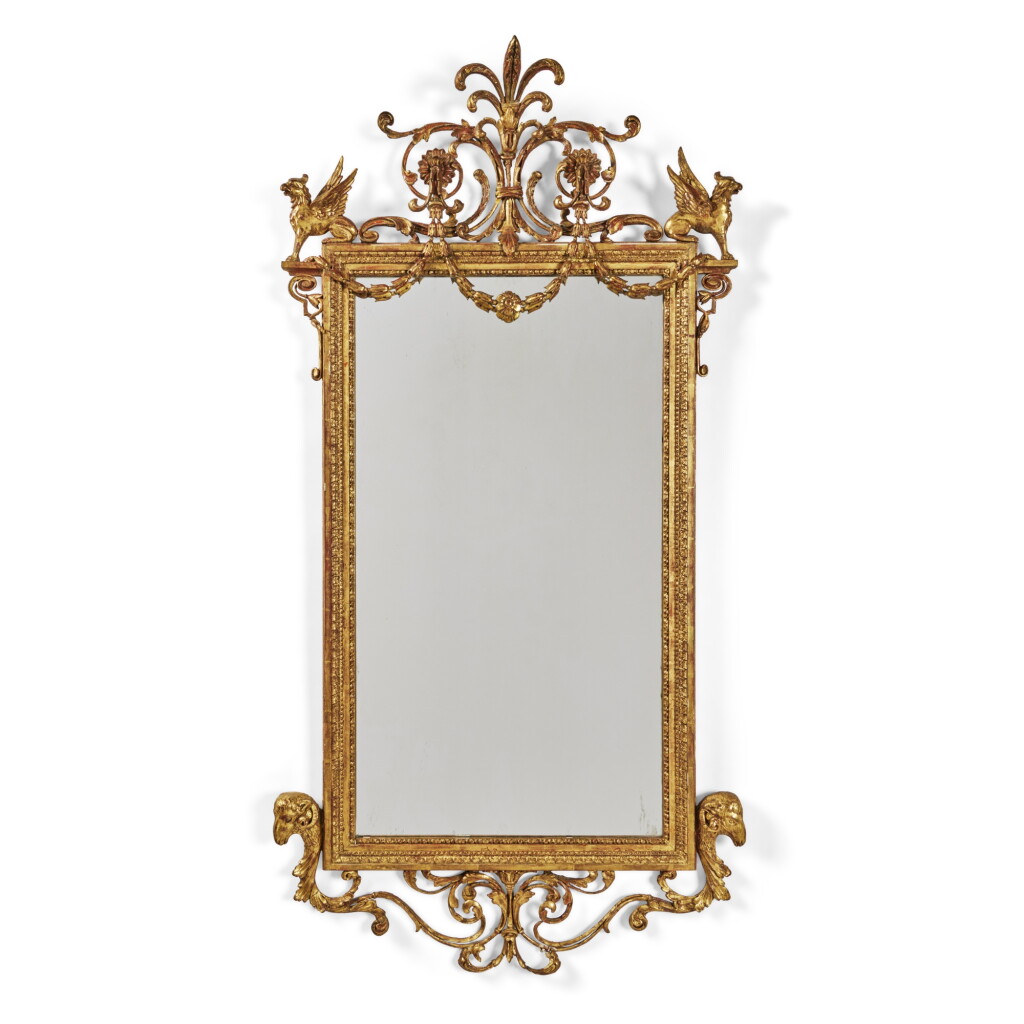 View full screen - View 1 of Lot 554. An Italian Neoclassical Giltwood Mirror, Circa 1780.
