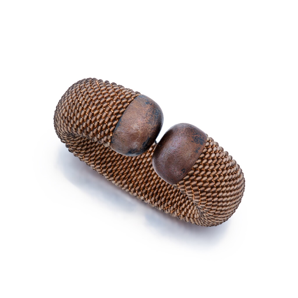 View full screen - View 1 of Lot 84. Copper and Smoky Quartz 'Harmony' Cuff-Bracelet.