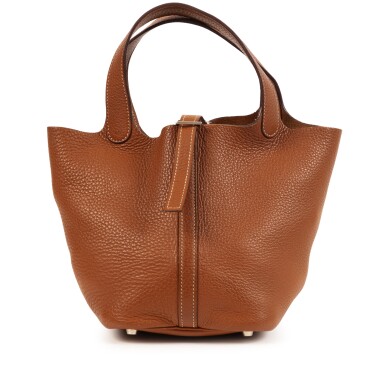 View full screen - View 1 of Lot 673. Gold Clémence Picotin Lock 18 Palladium Hardware, circa 2000.