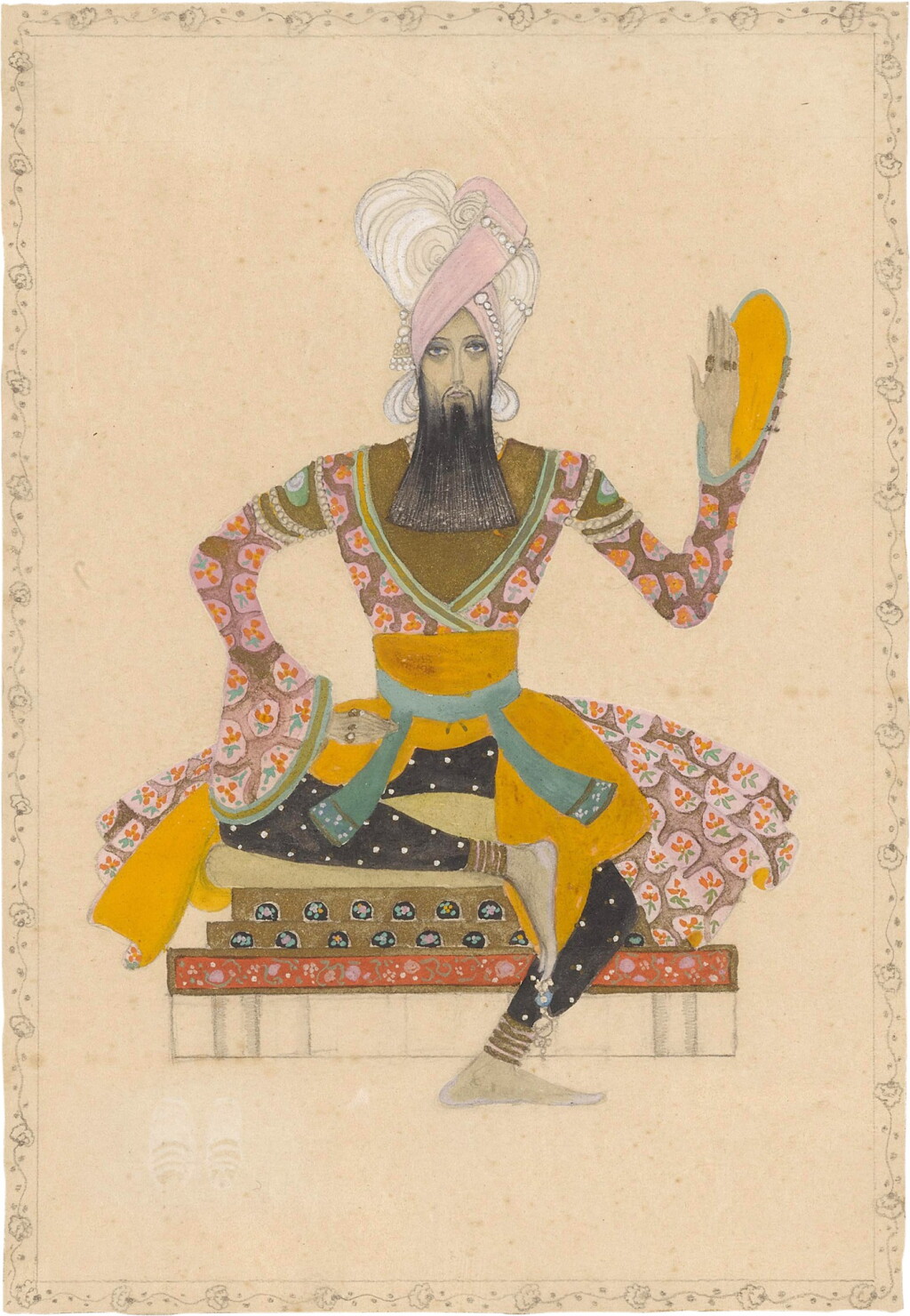View full screen - View 1 of Lot 284. Kay Nielsen | Suliman, ink and watercolour drawing, c. 1918.