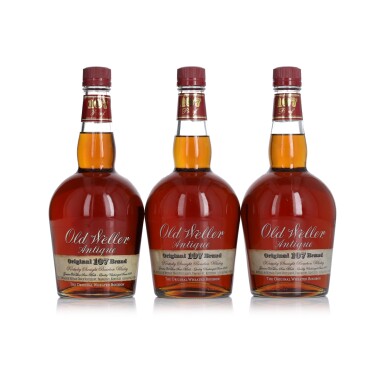 View full screen - View 1 of Lot 268. Old Weller Antique 107 Proof NV (3 BT 75cl).