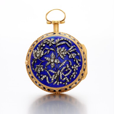 View full screen - View 1 of Lot 1354. A gold and enamel pair cased watch made for the Ottoman market Circa 1780, no. 13618.
