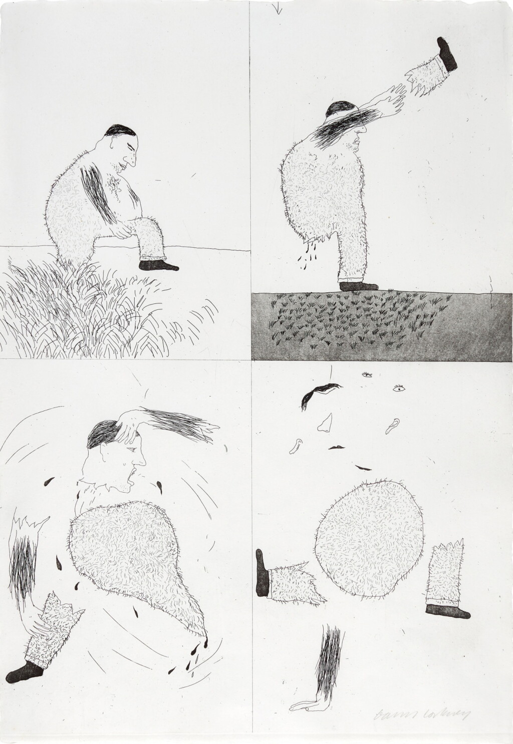 全萤幕检视 - 查看49He Tore Himself in Two, from Six Fairy Tales from the Brothers Grimm的1
