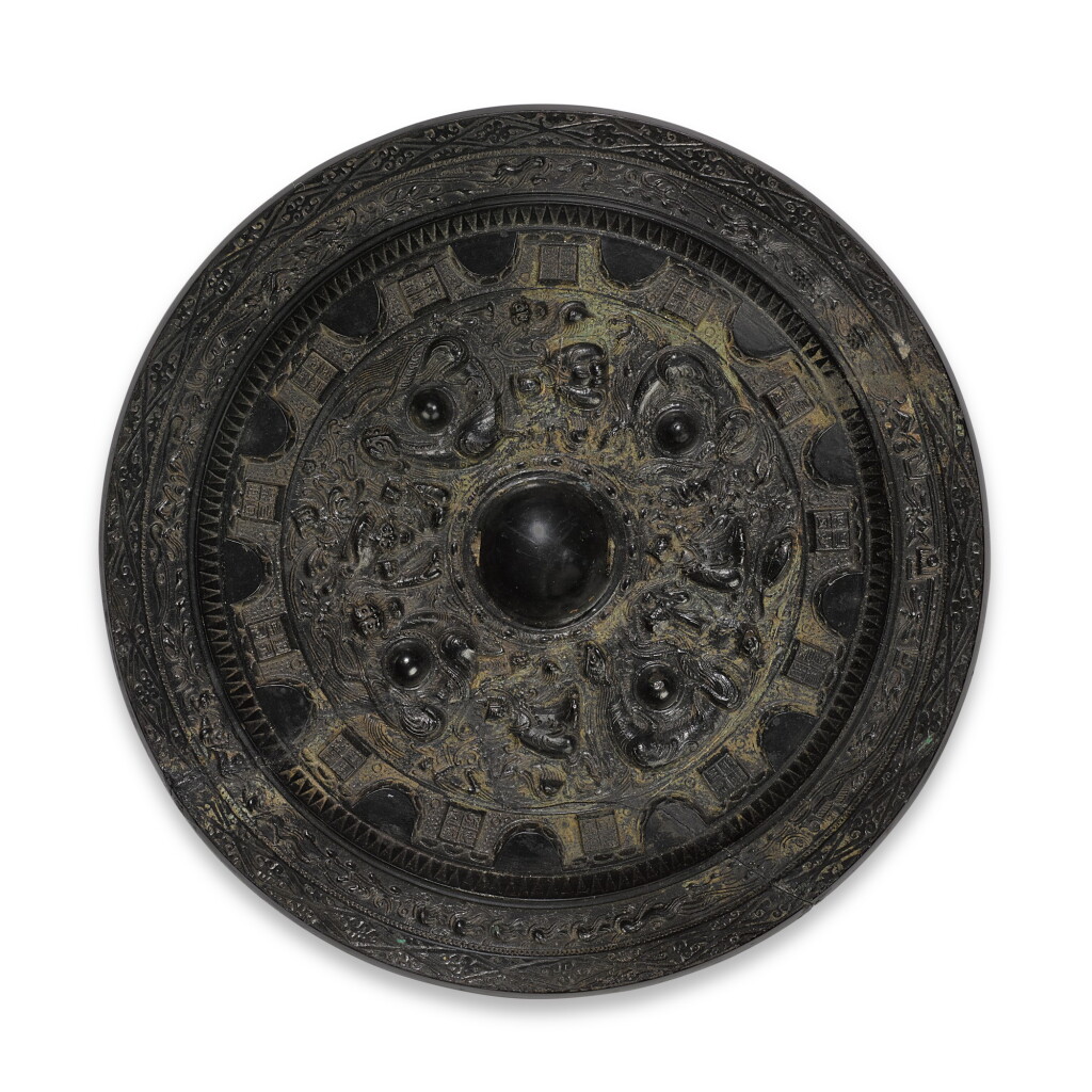 View full screen - View 1 of Lot 117. A bronze mirror, Han dynasty | 漢 銅鏡.