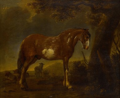 View full screen - View 1 of Lot 280. A horse in a landscape.