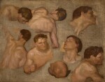 GEORGE FREDERIC WATTS, O.M., R.A. | Studies for Alfred Inciting the Saxons to Prevent the Landing of the Danes