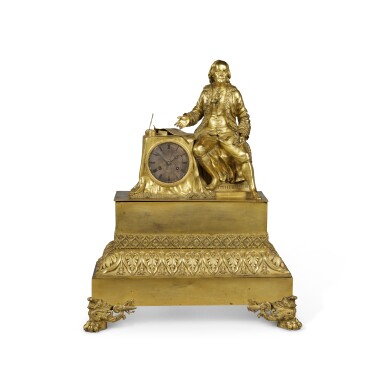 View full screen - View 1 of Lot 126. A Very Fine and Rare Classical 'Benjamin Franklin' Shelf Clock, made for the American Market, attributed to Jacques Nicolas Pierre François Dubuc (1743-1817), Paris, circa 1815.
