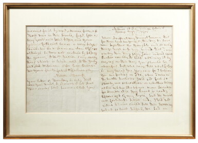 View full screen - View 1 of Lot 91. Admiral Lord Nelson | Autograph letter signed, to Emma Hamilton, 1-2 August 1801.