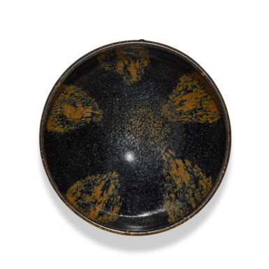 View full screen - View 1 of Lot 308. A black-glazed russet-splashed bowl, Northern Song / Jin dynasty | 北宋 / 金 黑釉醬斑盌.