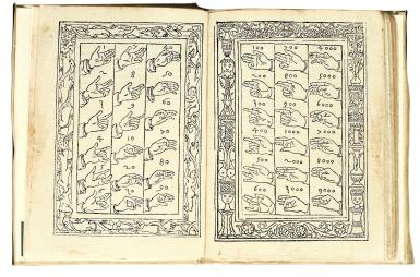 View full screen - View 1 of Lot 153. Calandri, Aritmetica, Florence, 1491, later vellum.