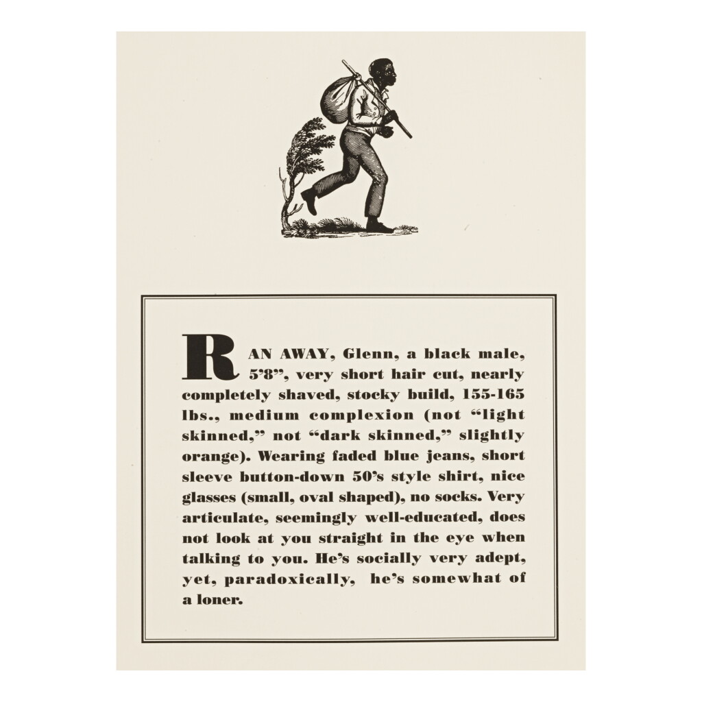 View full screen - View 1 of Lot 237. GLENN LIGON | RUNAWAYS.