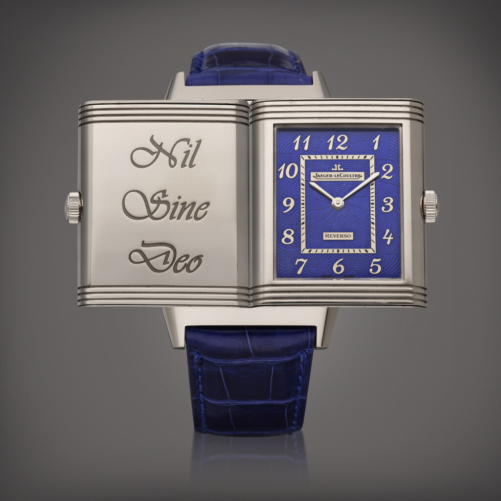 View full screen - View 1 of Lot 426. Reference 273.3.62 Reverso | A limited edition white gold rectangular wristwatch, Circa 2012.
