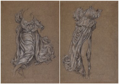 View full screen - View 1 of Lot 139. Study for Terpsichore; Study for Erato.