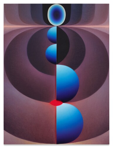 View full screen - View 1 of Lot 18. Full Frontal (Purple, Blue and Red).