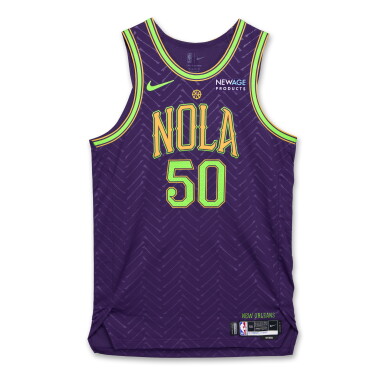 View full screen - View 1 of Lot 167. Jeremiah Robinson-Earl New Orleans Pelicans 2024-2025 Game Worn City Edition Jersey | Double-Double.