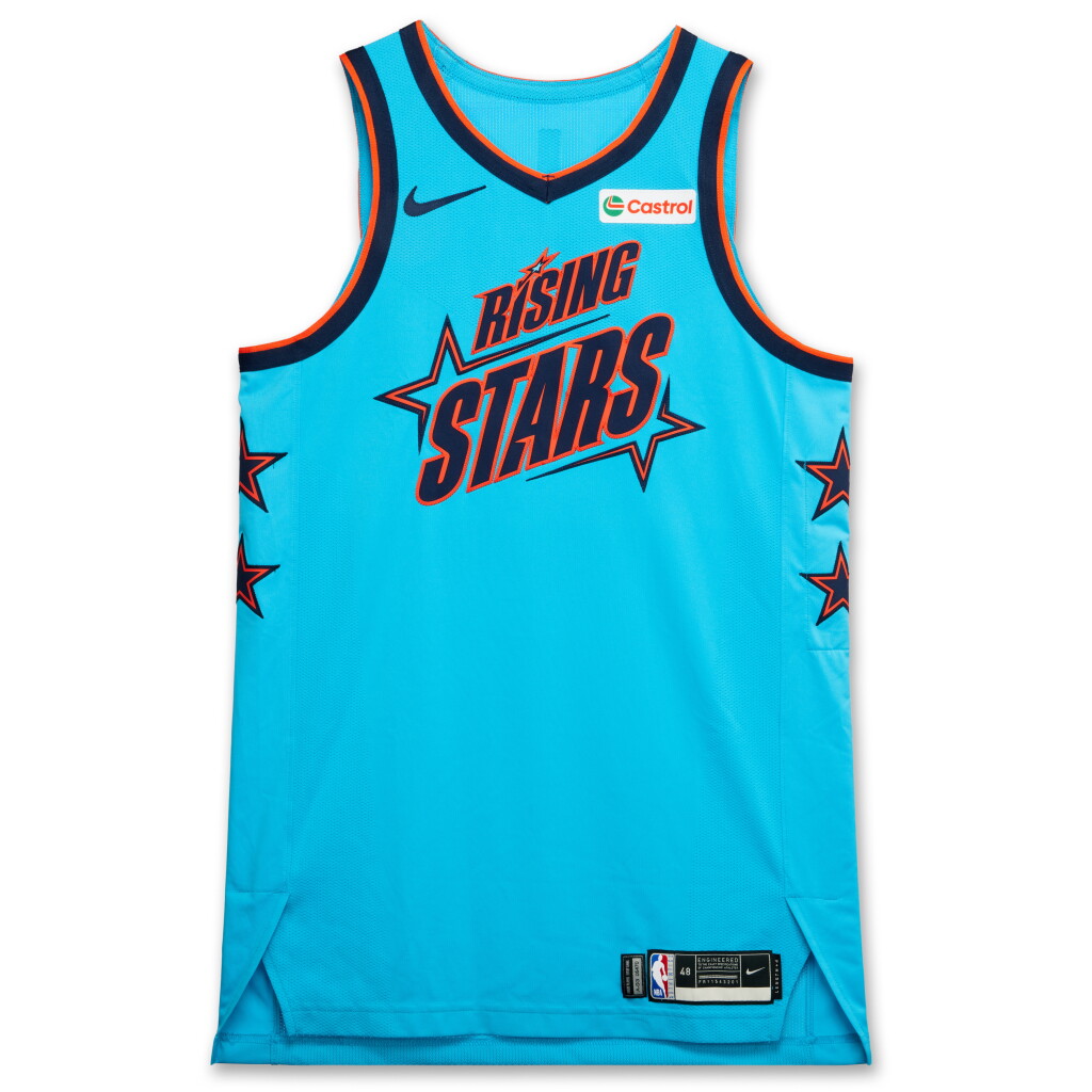 View full screen - View 1 of Lot 73. Patrick Spencer Game Worn ‘Rising Stars’ Jersey | Matched to Rising Star Semifinals and Championship.