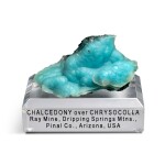 Chalcedony over Chrysocolla