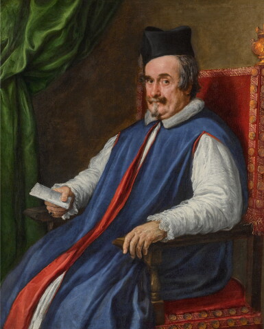 View full screen - View 1 of Lot 19. Portrait of Monsignor Cristoforo Segni (d. 1661), Maggiordomo to Pope Innocent X.