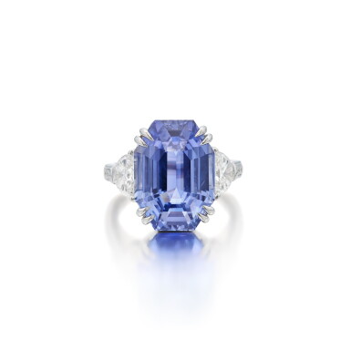 View full screen - View 1 of Lot 423. Sapphire and Diamond Ring.