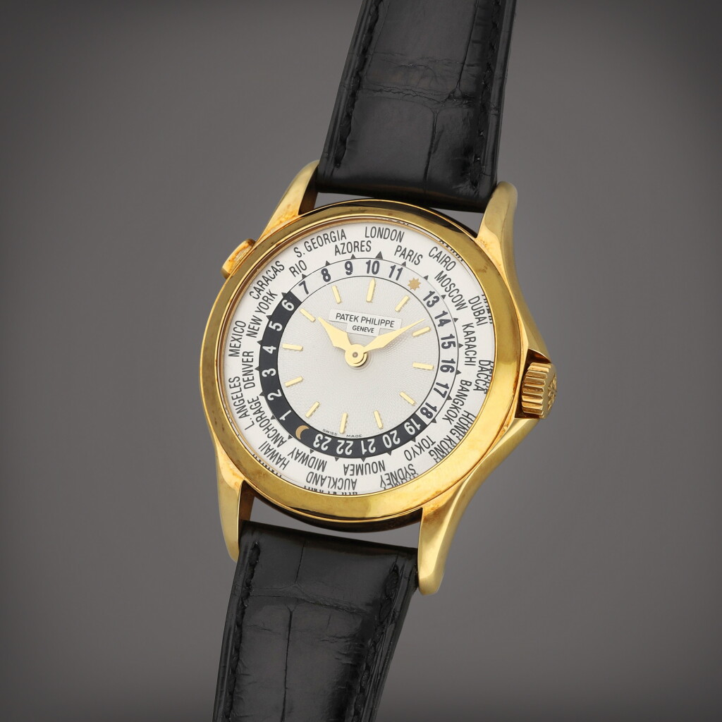 View full screen - View 1 of Lot 22. Reference 5110J-001 | A yellow gold world time wristwatch | Circa 2003.