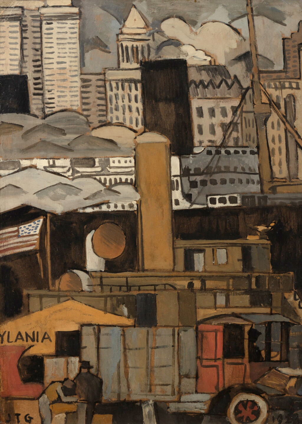 View full screen - View 1 of Lot 135. New York Harbour.