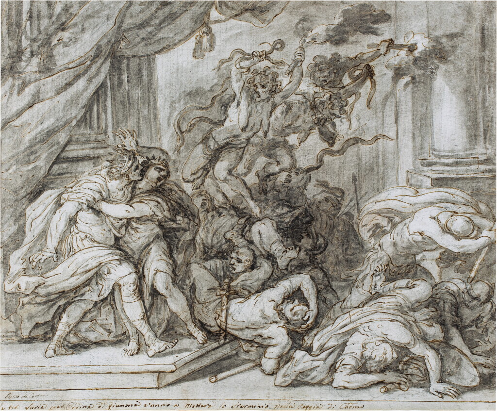 View full screen - View 1 of Lot 1322. The Furies threatening Cadmus and Hermione.