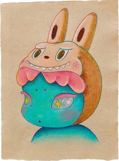 View full screen - View 1 of Lot 15. Cosmic Girl with Labubu Costume.