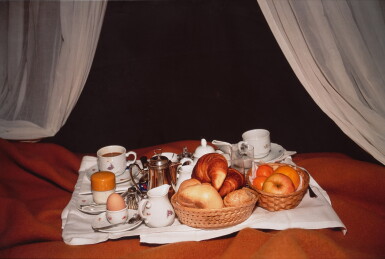 View full screen - View 1 of Lot 21. 'Breakfast in Bed, Torre di Bellosguardo, Florence'.