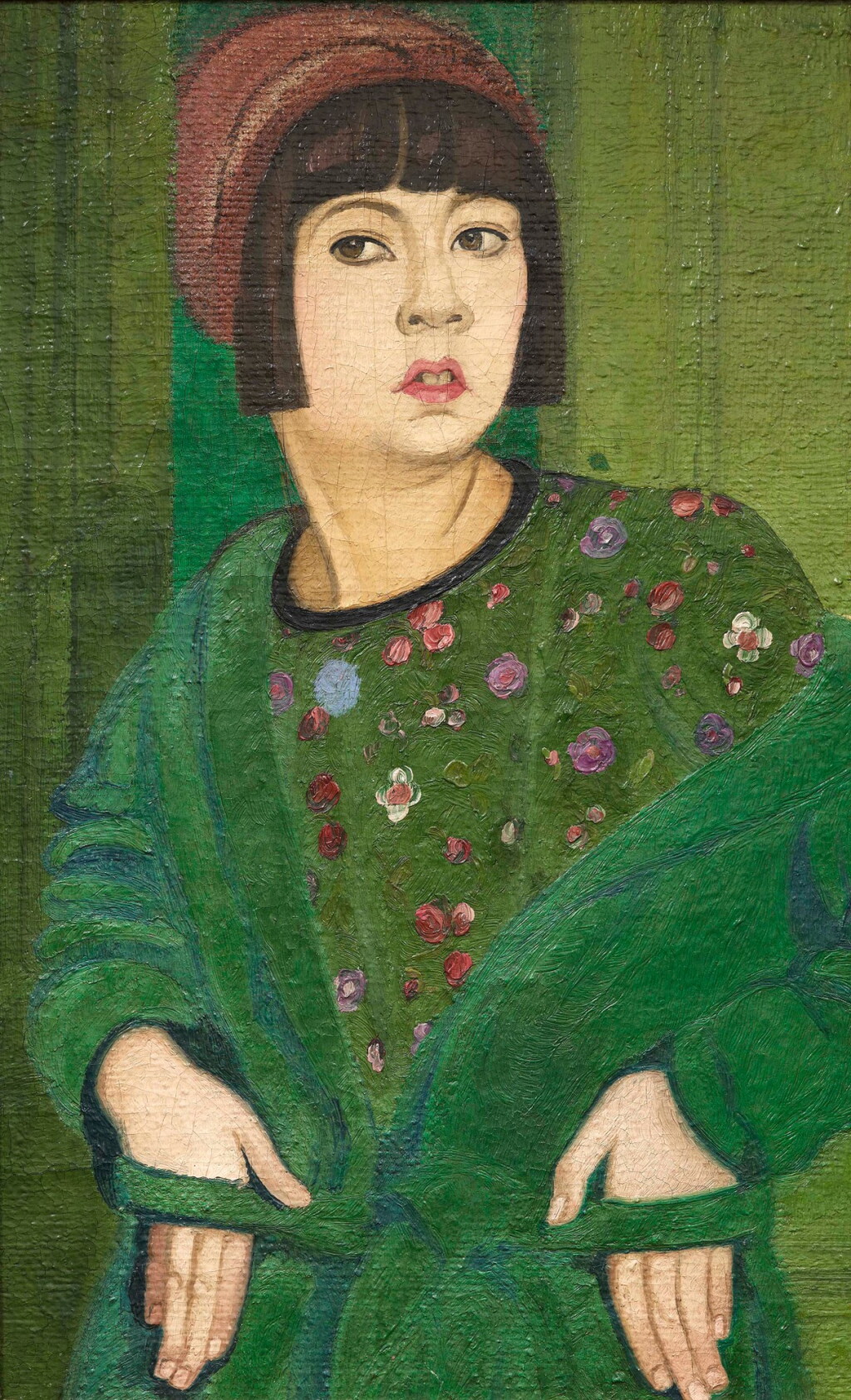 View full screen - View 1 of Lot 81. SIMON ALBERT BUSSY | PORTRAIT OF JANE BUSSY, DAUGHTER OF THE ARTIST.