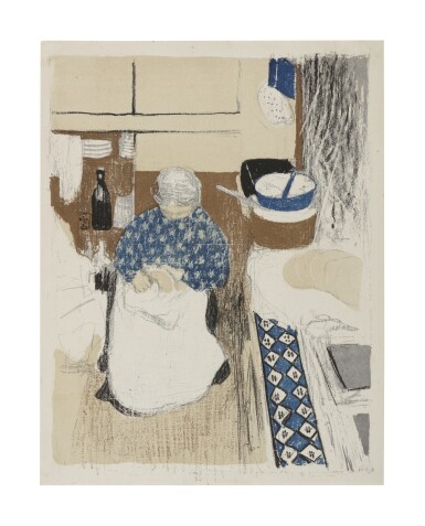 View full screen - View 1 of Lot 214. EDOUARD VUILLARD | LA CUISINIÈRE (ROGER-MARX 42).