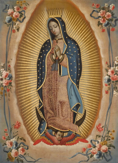 View full screen - View 1 of Lot 186. Virgin of Guadalupe.