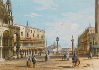 View full screen - View 1 of Lot 3. View of the Piazza San Marco, Venice.