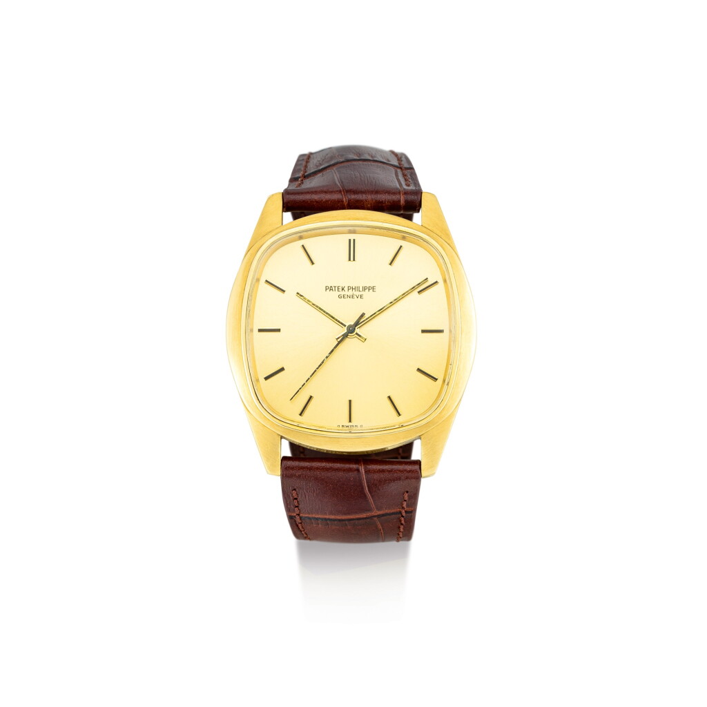 View full screen - View 1 of Lot 112. PATEK PHILIPPE | REFERENCE 3585, A YELLOW GOLD WRISTWATCH, MADE IN 1979.