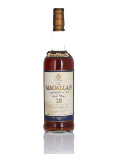 View full screen - View 1 of Lot 15. The Macallan 18 Year Old 43.0 abv 1985 (1 Bottle 75cl).