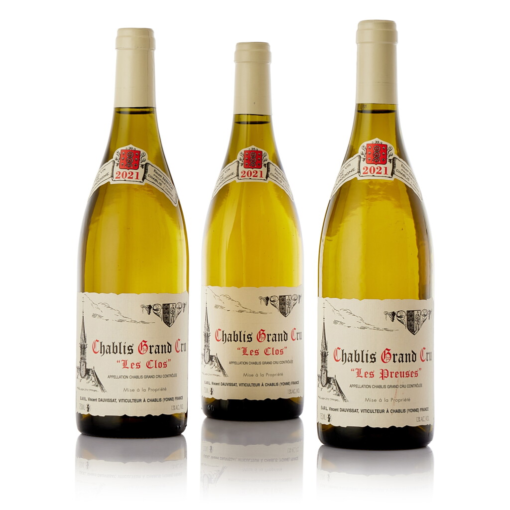 Voir en plein écran - Voir 1 du lot 6310. Chablis, Les Clos 2021 Vincent Dauvissat (2 BT).