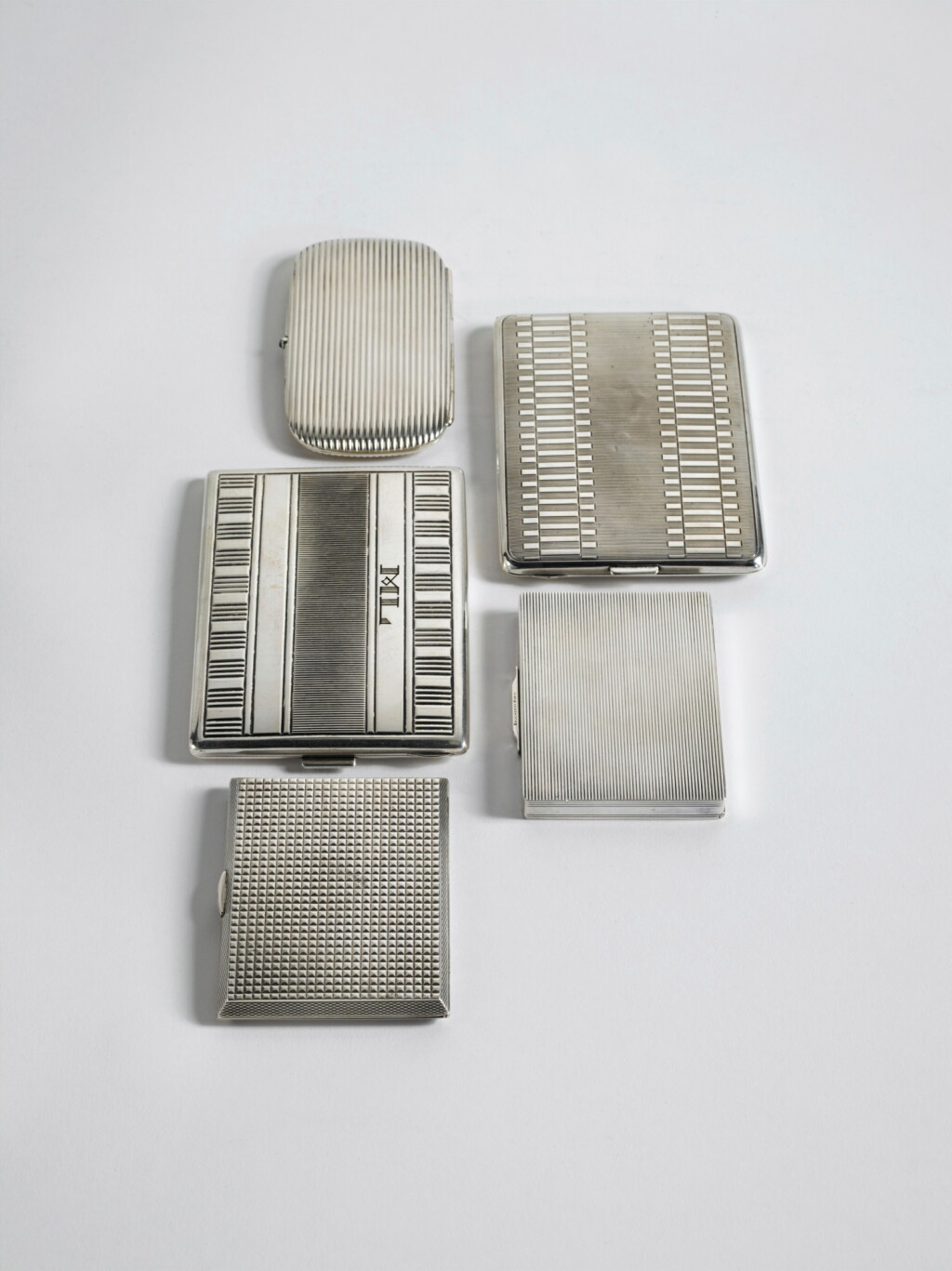 View full screen - View 1 of Lot 79. Group of Five Cigarette Cases.