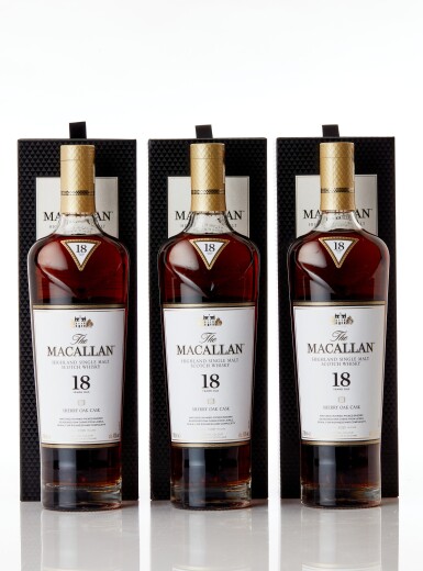 View full screen - View 1 of Lot 1005. The Macallan 18 Year Old 2021 Release 43.0 abv NV (3 BT70).
