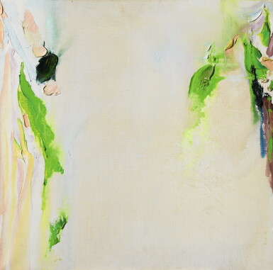 View full screen - View 1 of Lot 23. OLIVIER DEBRÉ | TÂCHES VERTES ET ROSES DU PALATIN.