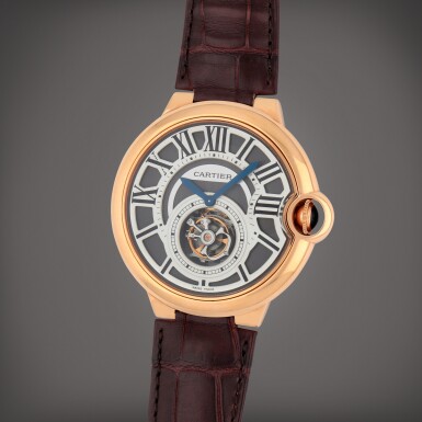 View full screen - View 1 of Lot 429. Ballon Bleu Flying Tourbillon, Reference 3088 | A pink gold tourbillon wristwatch | Circa 2009.