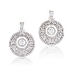 'Butterfly' Pair of Diamond Pendent Earrings | 格拉夫 | 'Butterfly' 鑽石 耳墜一對
