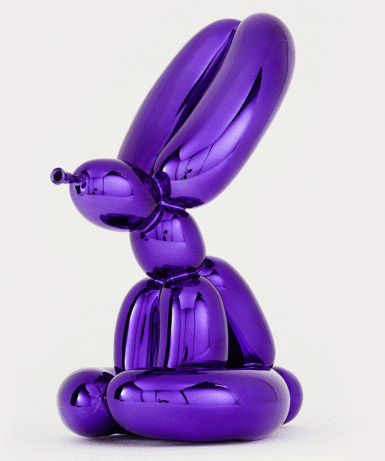 View full screen - View 1 of Lot 106. Balloon Rabbit (Violet).