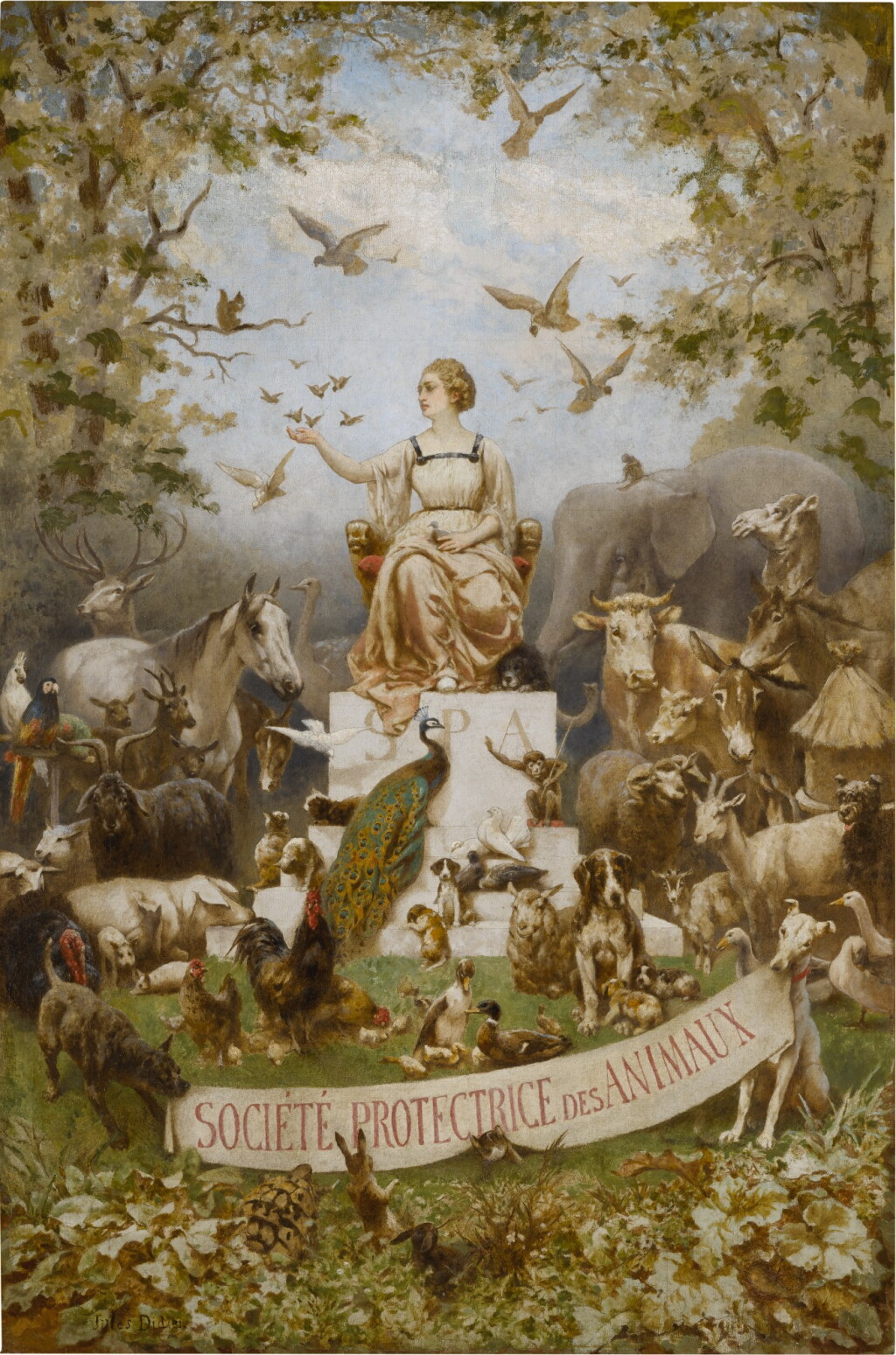 View full screen - View 1 of Lot 177. JULES DIDIER | SOCIÉTÉ PROTECTRICE DES ANIMAUX.