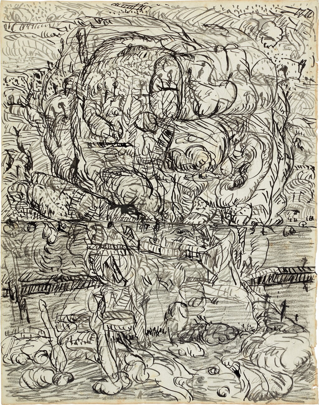 View full screen - View 1 of Lot 225. Ohne Titel (Lockiger).