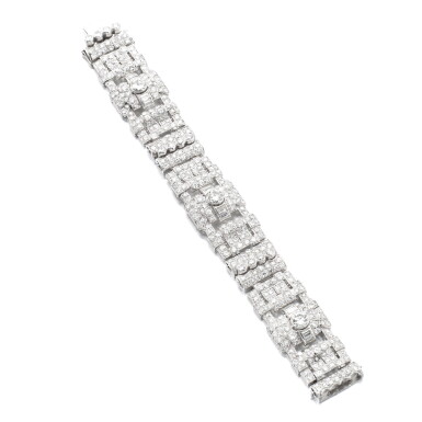 View full screen - View 1 of Lot 1042. Diamond bracelet, 1930s.