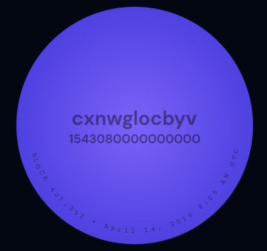 View full screen - View 1 of Lot 16. Rare Sat 1,543,080,000,000,000.