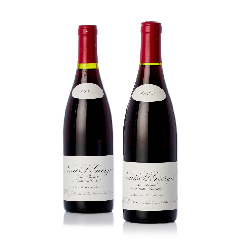 View full screen - View 1 of Lot 6342. Nuits St. Georges, Les Boudots 1995 Domaine Leroy (6 BT).