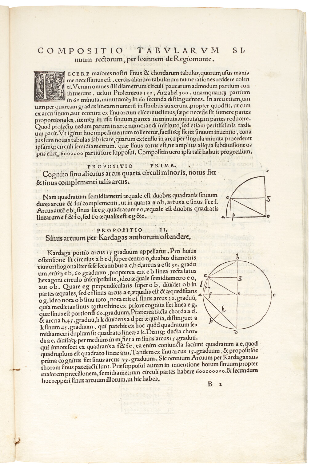 View full screen - View 1 of Lot 216. Peurbach, Tractatus super propositiones Ptolemaei de sinubus & chordis, Nuremberg, 1541, later wrapper.