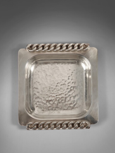 View full screen - View 1 of Lot 408. A French Silver-Plated Vide Poche, Jean Després, Paris, Mid 20th Century.