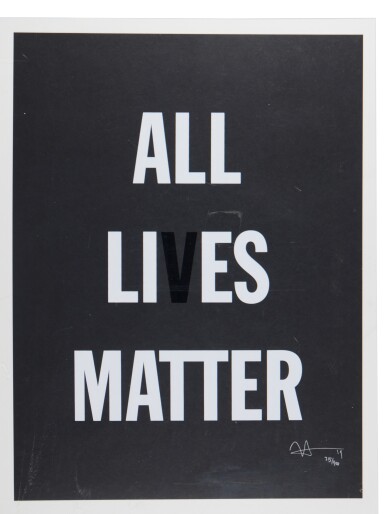 View full screen - View 1 of Lot 318. All Lies Matter.