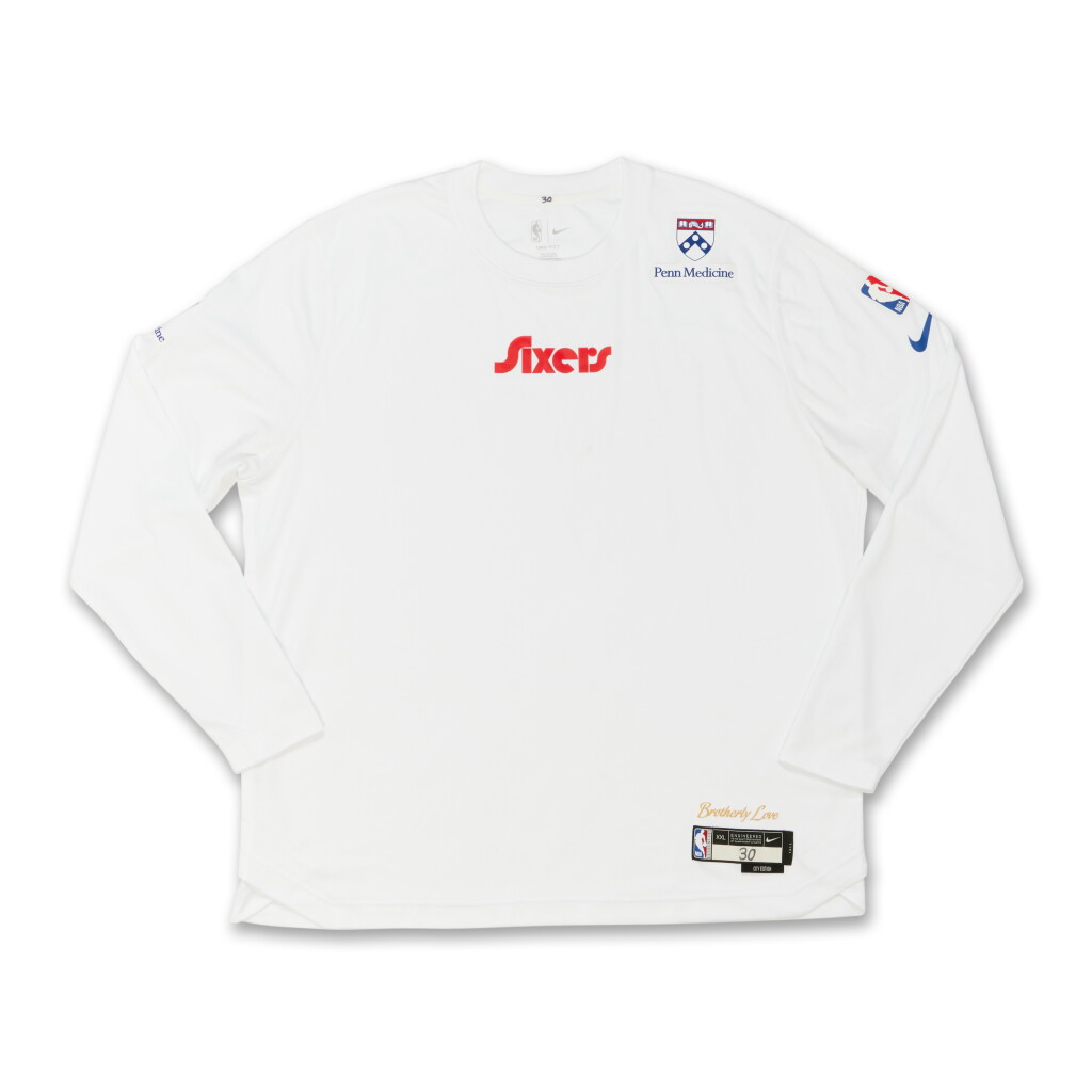 View full screen - View 1 of Lot 149. Adem Bona Philadelphia 76ers 2024-2025 City Edition Warmup Set | Probable Wear.